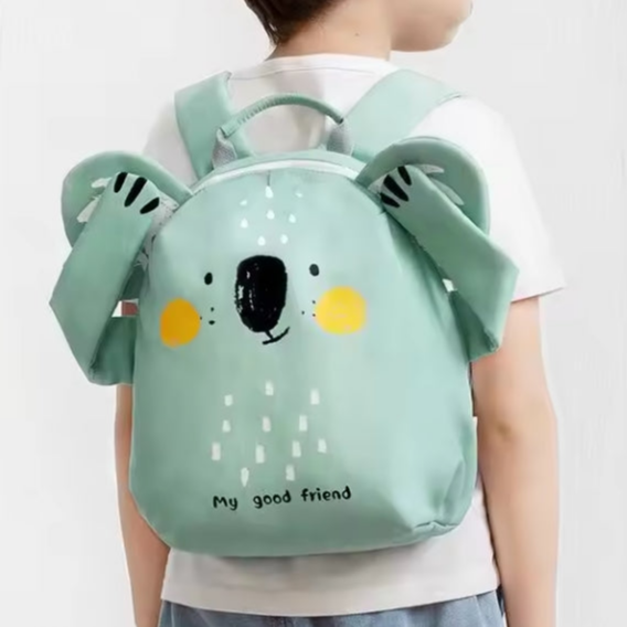 Rucsac pentru copii, Zola®, bretele reglabile si cu burete, manute magnetice, model koala, verde , 23 x 28 x 11.5 cm Rucsac pentru copii, Zola®, bretele reglabile si cu burete, manute magnetice, model koala, verde , 23 x 28 x 11.5 cm